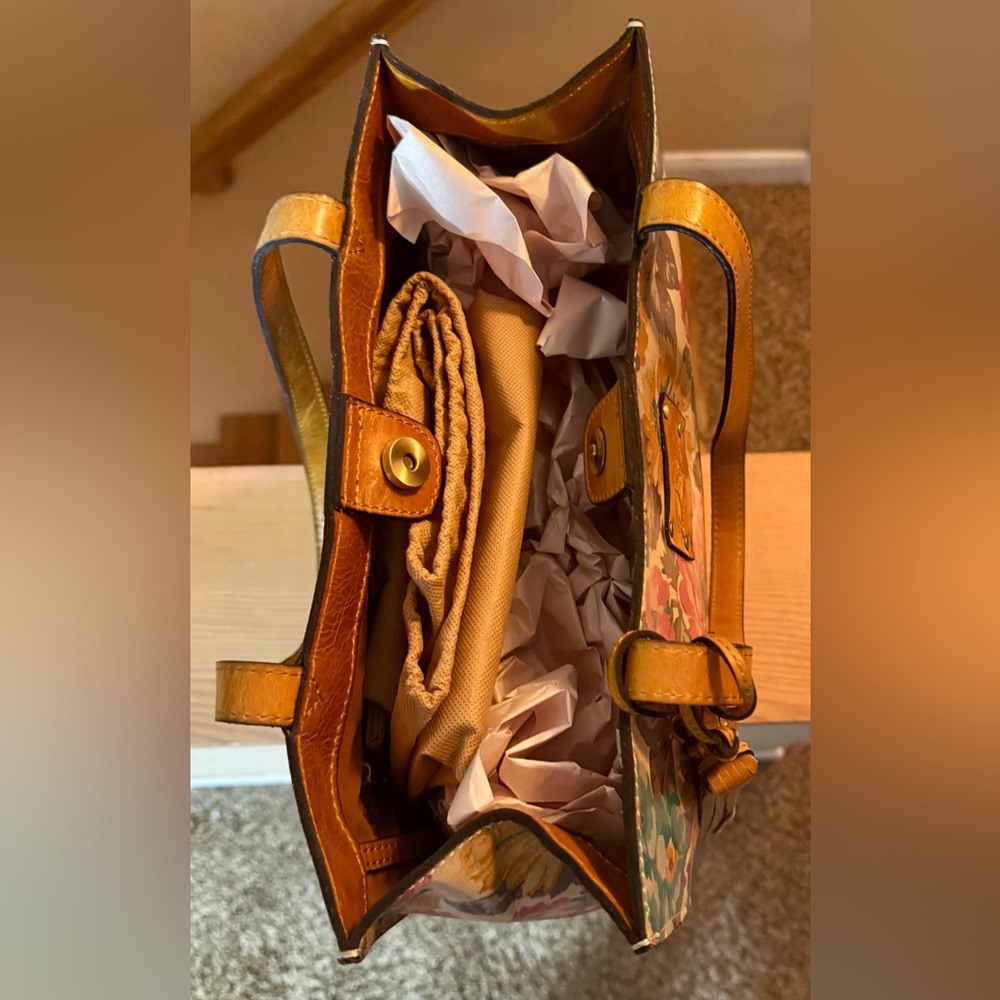 Patricia Nash First Bloom Leather Tote — New With Tags — Never Carried - Picture 9 of 14